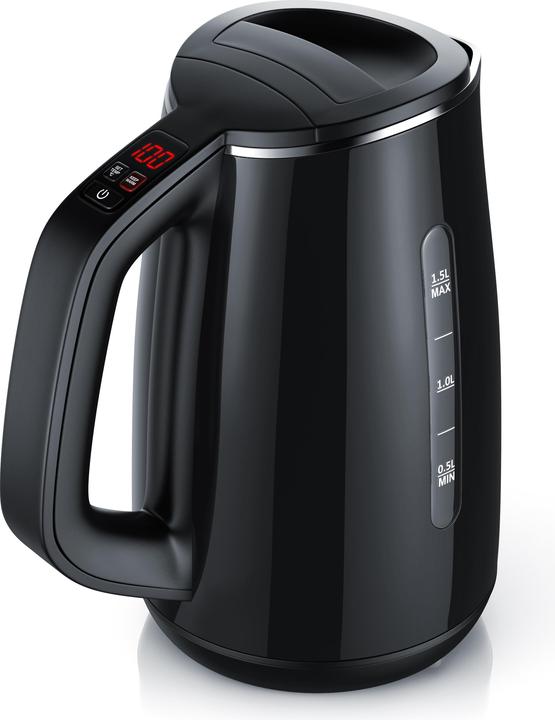 Actual product image Arendo Kettle 1.5 l, 2200 W, stainless steel & glass with tea strainer, tea maker, temperature selection (1.50 l)