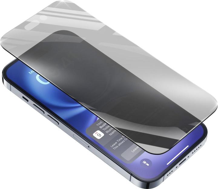 Actual product image Cellularline Top Secret Glass Eclipse (1 Piece, Apple iPhone 16 Plus)
