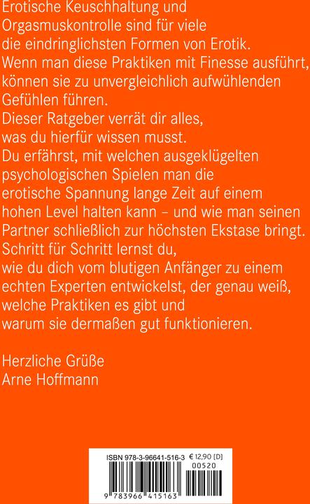 Image du produit Keuschhaltung und Orgasmuskontrolle | Erotik Ratgeber (Allemand, Arne Hoffmann, 2020)