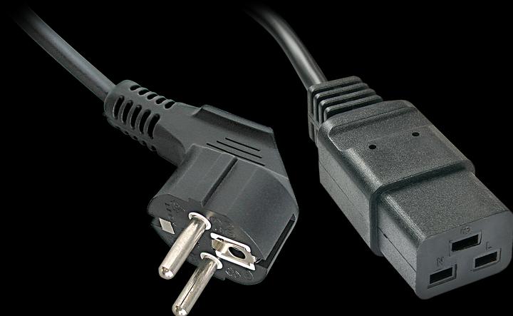 Image du produit Lindy Câble secteur de 2m Schuko à IEC C19 pour les connexions d'appareils froids IEC jusqu'à 16A (2 m)