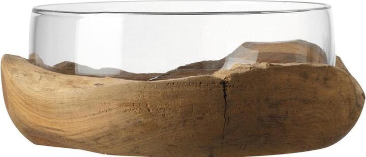 Produktbild Leonardo Terra Schale mit Teaksockel (21 x 29 x 30 cm)