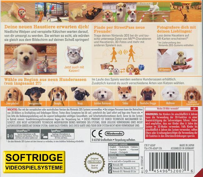 Produktbild Nintendo Nintendogs + Cats: Golden Retriever (3DS, Multilingual)