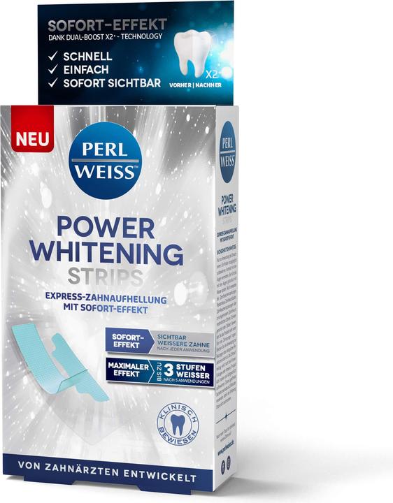 Perl Weiss Perlweiss, Kraftaufhellungsstreifen, Whitening -Streifen, 10 Teile (Strips)