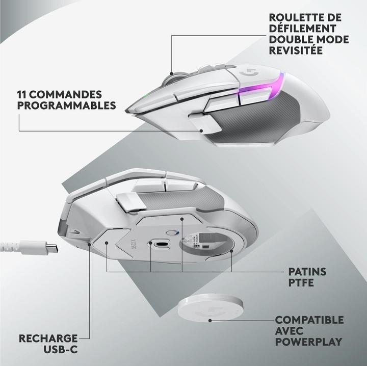 Image du produit Logitech G G502 X Plus (Sans fil)
