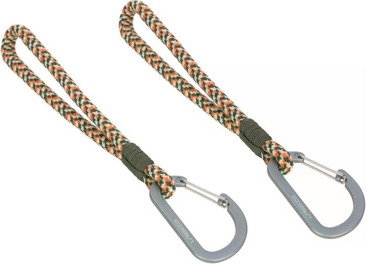 Actual product image Lassig Cord fastening hook set of 2 Olive/Red/Vanilla