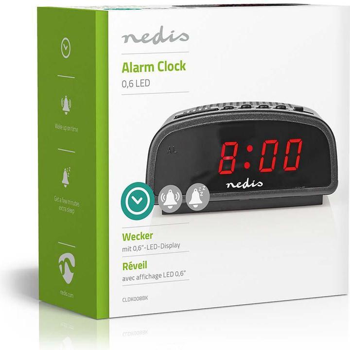 Actual product image Nedis Digital desk alarm clock