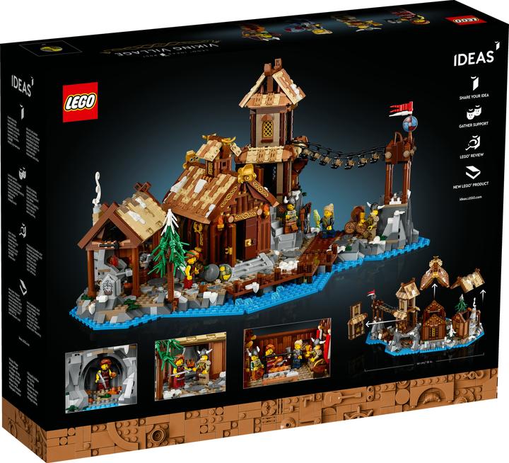 Actual product image LEGO Ideas Viking Village (21343, LEGO Ideas, LEGO Rare Sets)