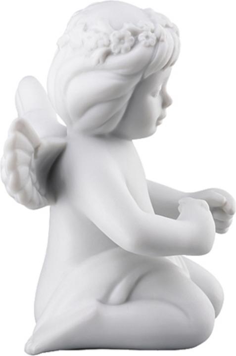 Produktbild Rosenthal Engel mittel - Weiss matt - Engel mit Blumenkranz