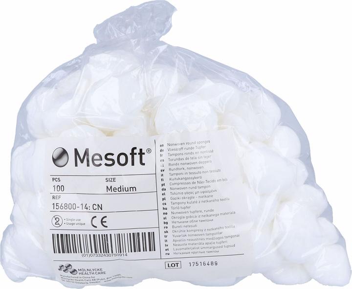 Produktbild Mölnlycke MESOFT NW Rundtupfer 35mm unsteril