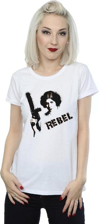 Actual product image Star Wars Womens/Ladies Princess Leia Rebel Cotton T-Shirt (M)