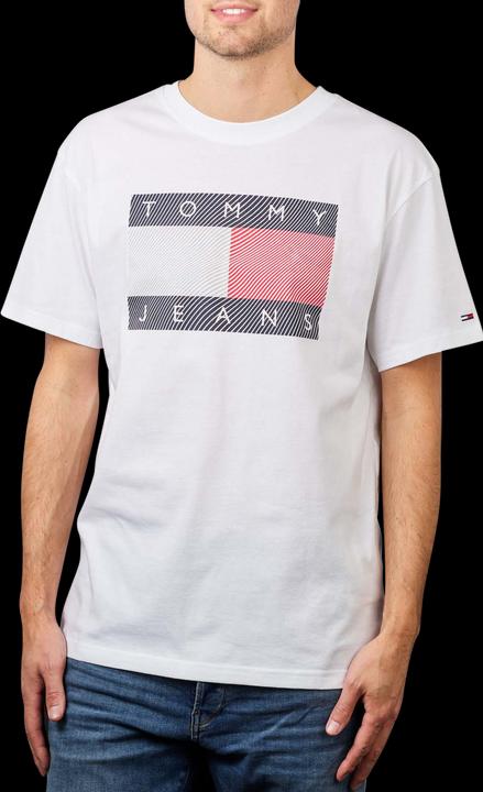 Tommy Hilfiger Tommy Jeans Reflective Wave Flag T-Shirt white (S)