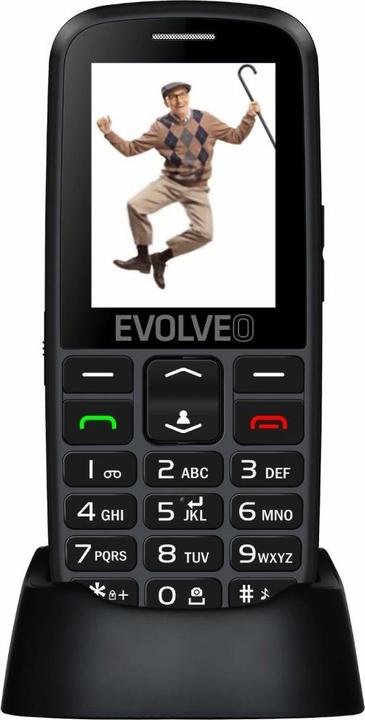 Actual product image Evolveo EasyPhone EG (2.4") Black Senior phone (2.40", 2G)
