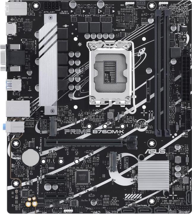Image du produit ASUS PRIME B760M-K (LGA 1700, Intel B760, mATX)