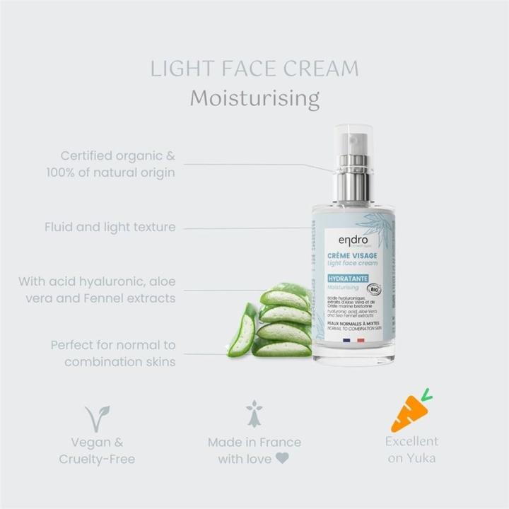 Produktbild Endro Cosmétiques Gesichtscreme feuchtigkeitsspendend 50 ml (50 ml, Tagescreme)