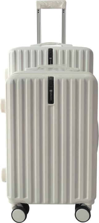 NTK-Collection Hartschalenkoffer 2er-Set Leandra Weiss (80 l, M (50 - 90l), L (90 - 115l))