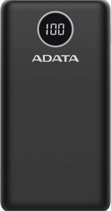 Produktbild Adata Power Pack P20000QCD Schwarz (20000 mAh, 18 W, 74 Wh)