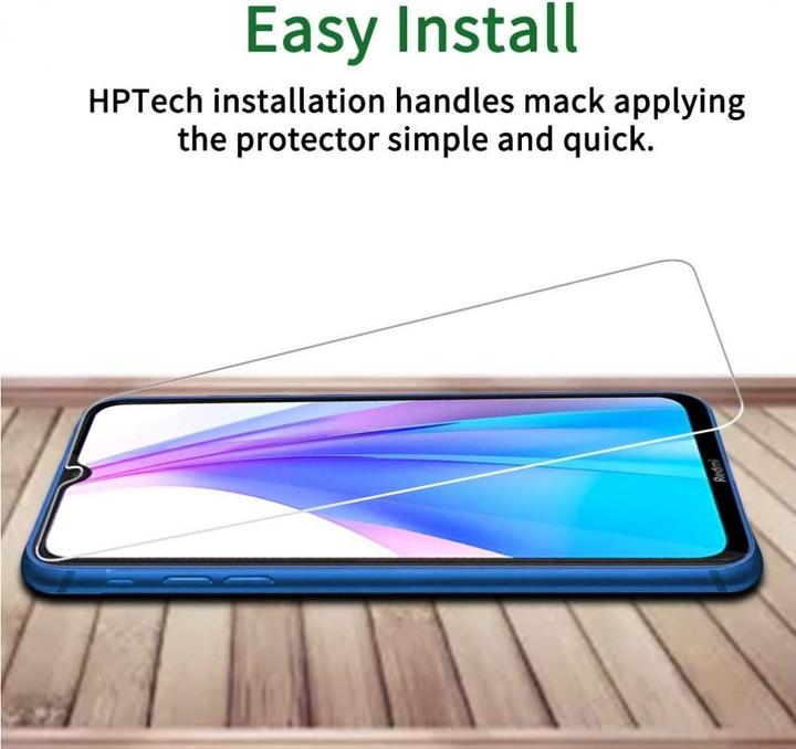Actual product image Screenguard Xiaomi Redmi Note 8T bulletproof glass protective film Case Friendly Design (1 Piece, Xiaomi Redmi Note 8T)