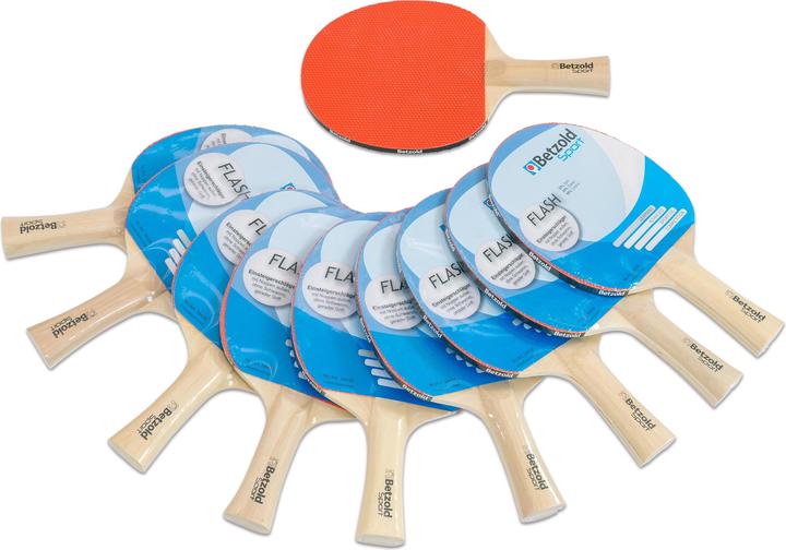 Produktbild Betzold Sport Tischtennisschläger Flash, 10er Set