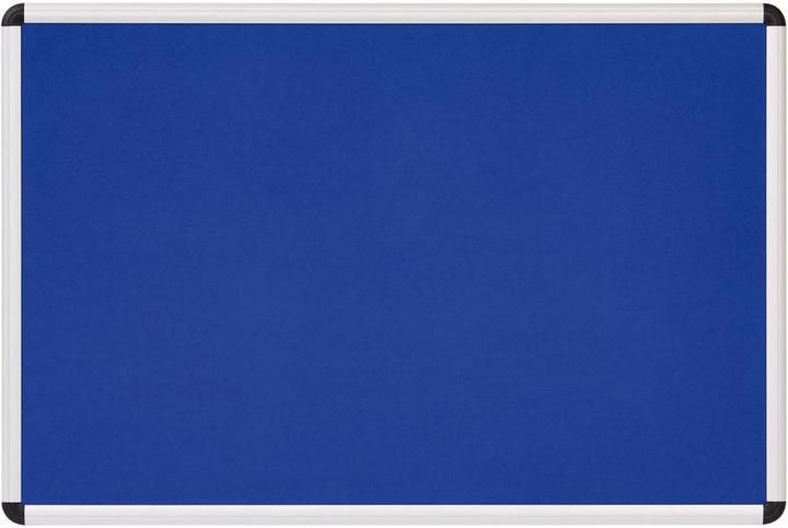 Betzold Pannello tessile blu, con telaio in alluminio