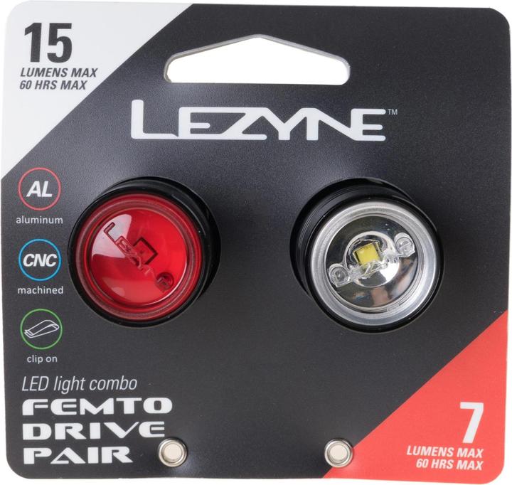 Immagine prodotto Lezyne Unità Femto (15 lm, 7 lm)