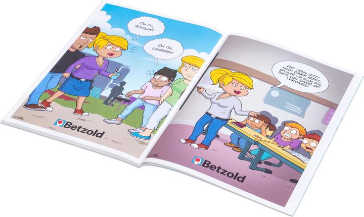 Produktbild Betzold Sport Cartoon-Buch Schule