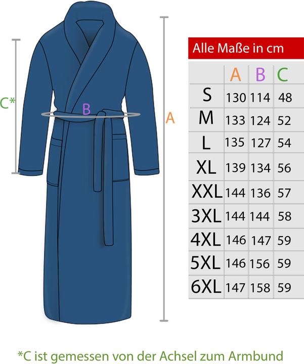 Produktbild Normani Bademantel aus 100 % Baumwolle Lola (XL)
