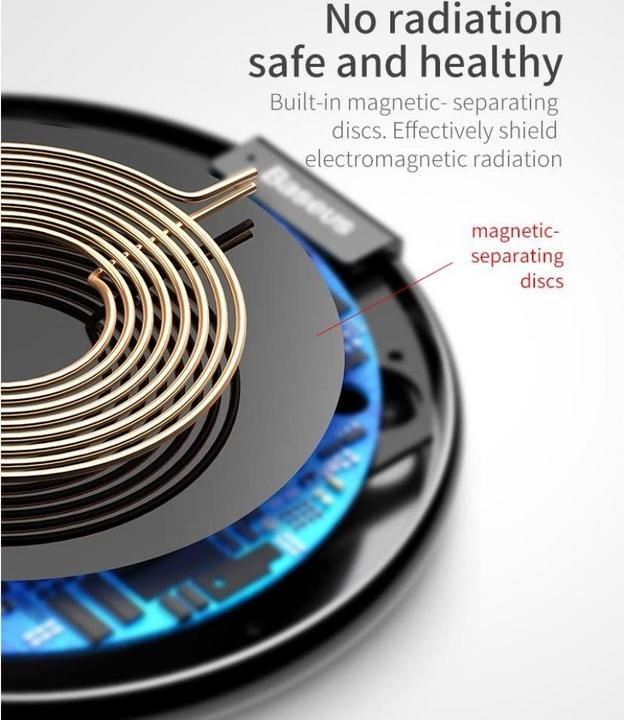 Immagine prodotto Baseus Caricabatterie wireless Qi in pelle