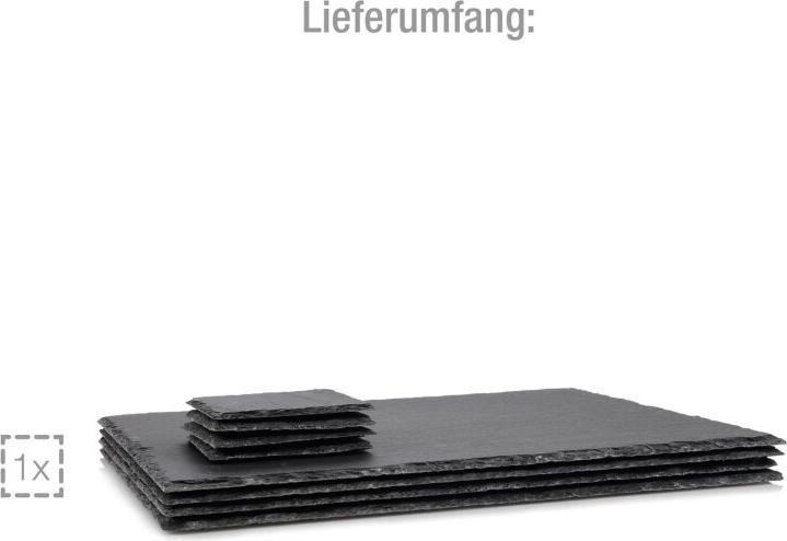 Produktbild Sänger Geschirr Schieferplatten-Set Dinner (4 x, 40 x 30 cm)