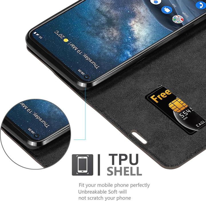 Produktbild Cadorabo Book Invisible Magnet Cover (Nokia 8.3)