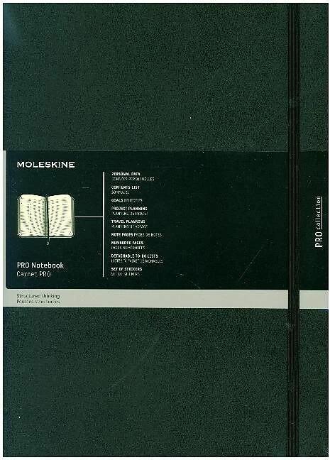 Image du produit Moleskine Pro (A4, À rayures, Couverture rigide)