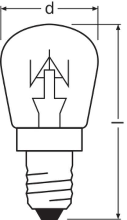 Productafbeelding Osram Kachellamp Speciaal (E14, 15 W, 85 lm, 1 x, G)