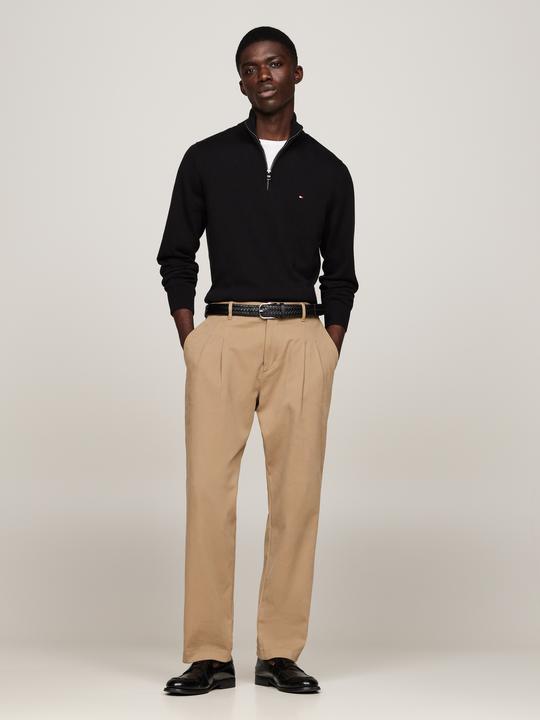 Produktbild Tommy Hilfiger Pima CTN Cashmere Pullover Zip Mock Black (M)
