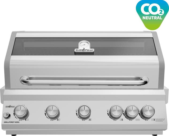 Produktbild Grillfürst G591G 5-Brenner Einbaugrill mit Heckbrenner und Gusseisen Rosten (15 kW)