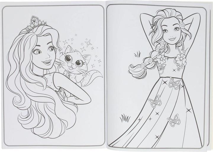 Actual product image Barbie Colorama colouring book