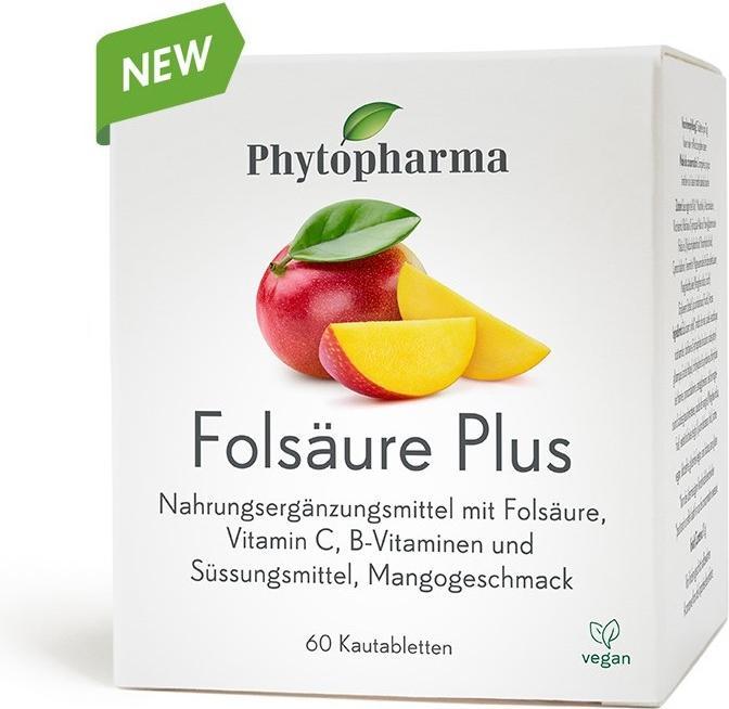 Produktbild Phytopharma Folsäure Plus (60 Stück, Tabletten, 133 g)