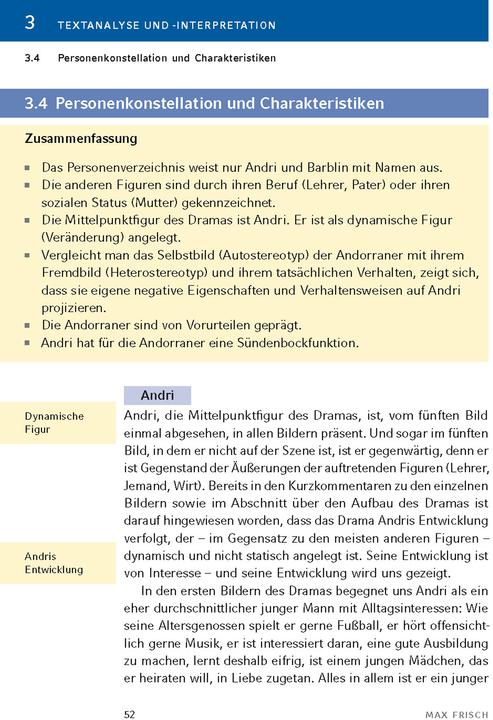 Actual product image Andorra von Max Frisch - Textanalyse und Interpretation (German, Max Fresh, Bernd Matzkowski, 2024)