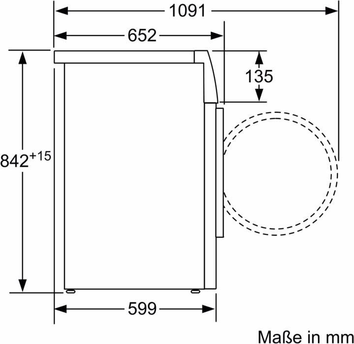 Produktbild Siemens WT7WH540 (8 kg, Rechts, EU-Stecker)