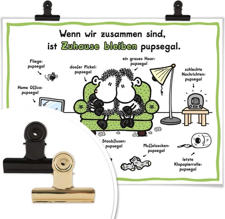 Produktbild Sheepworld Zuhause bleiben pupsegal (100 x 80 cm)