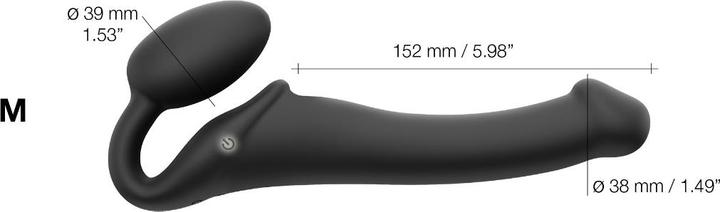 Actual product image Strap-on-me Vibrating Bendable Strap-on