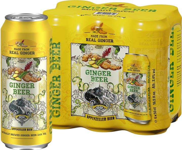 Actual product image Appenzeller Bier Ginger Beer (6 x 50 cl)