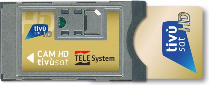 Modulo TivuSat HD con smart card TivuSat, vari canali italiani (Nagravisione, Modulo CI, Smart Card)
