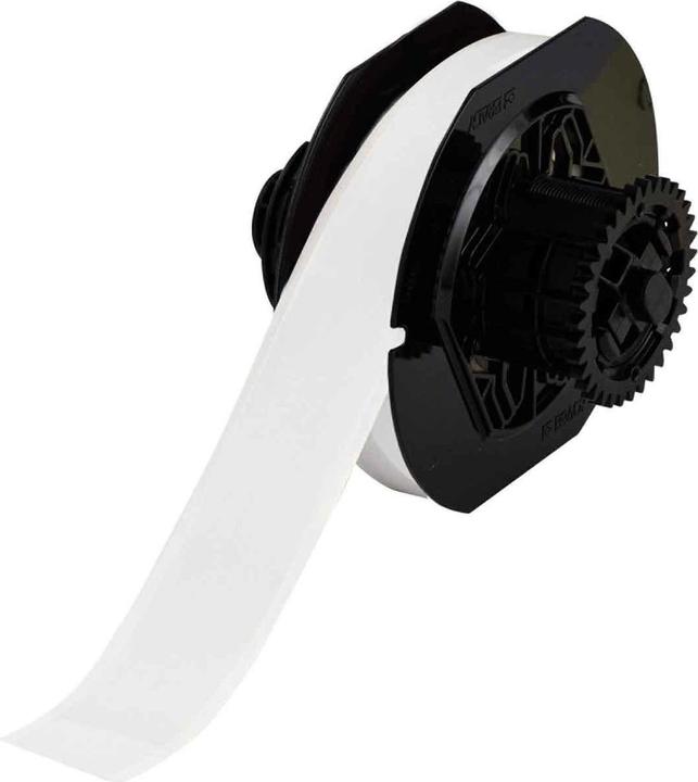Image du produit Brady B30C-1125-581-WT, Vinyle, blanc, brillant, 28,58 mm x 30,48 m, amovible, continu