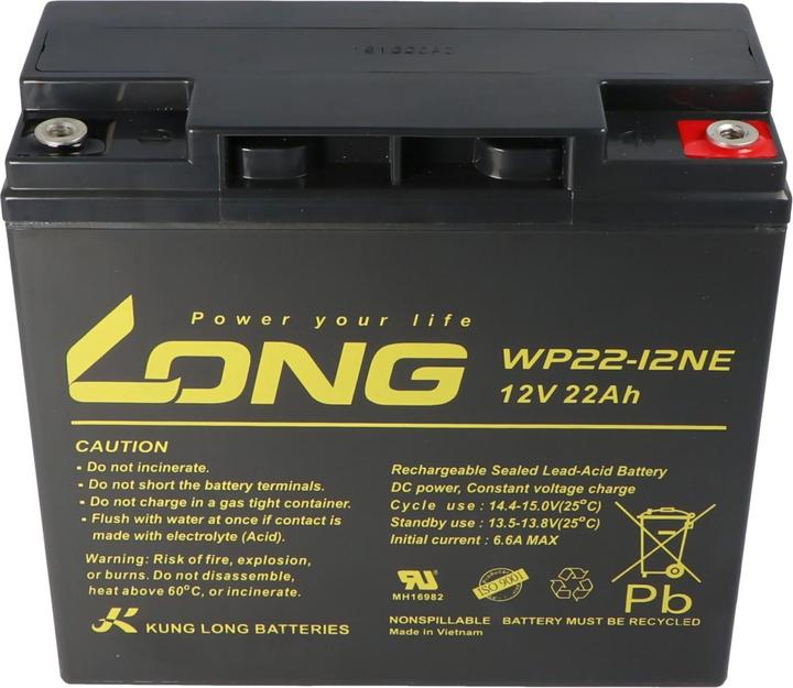 Produktbild Kung Long Akku WP22-12NE, 181x76 x167mm, M6 Innengewinde (12V, 6.60 A)