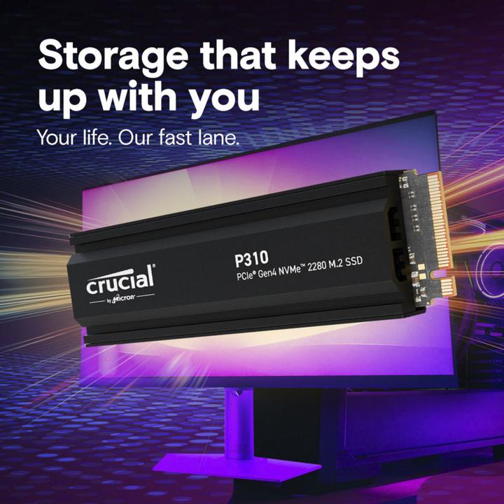 Image du produit Crucial P310 mit Heatsink (1000 Go, M.2 2280)