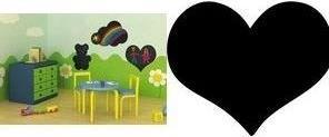 Image du produit Securit Silhouette Heart (Tableau noir, 36 x 30 cm)