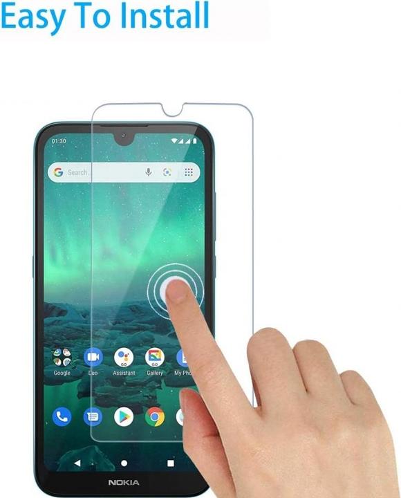 Productafbeelding Screenguard Nokia 1.3 Beschermende Glas/Folie Hoesje Vriendelijk Ontwerp (1 Stuk, Nokia 1.3)