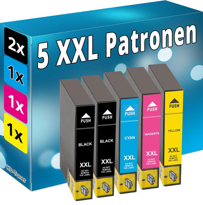 Immagine prodotto Druckfuxx 5x XL PATRONEN für EPSON DX4000 DX8450 DX7000F SX200 SX400 SX405 wifi