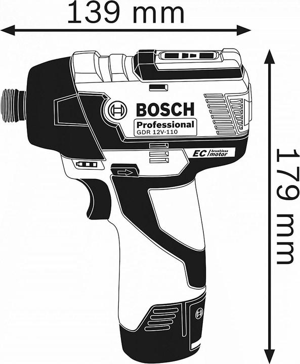 Produktbild Bosch Professional Gdr 12v-110 (Akkubetrieb)