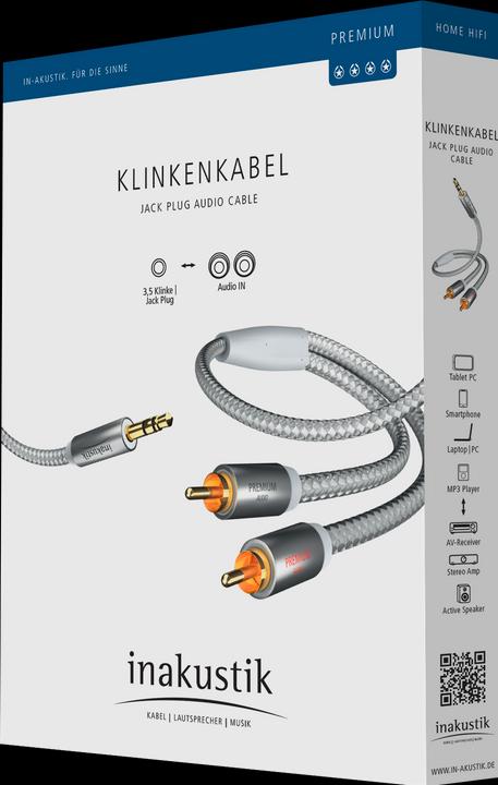 Image du produit Inakustik Câble jack (1.50 m, Jack 3,5 mm (AUX), RCA)