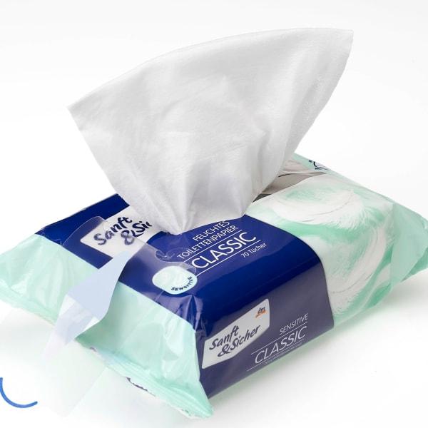 Immagine prodotto dm Sanft&Sicher Carta igienica umida Classic Sensitive (1 x)